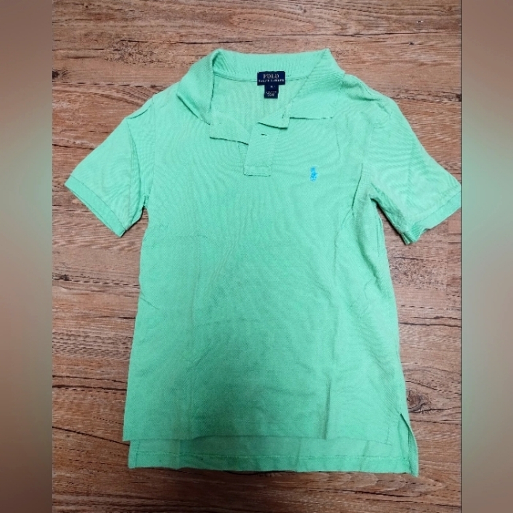 Polo Ralph Lauren Boy's Iconic Mesh Polo Shirt | S(8) | Lime